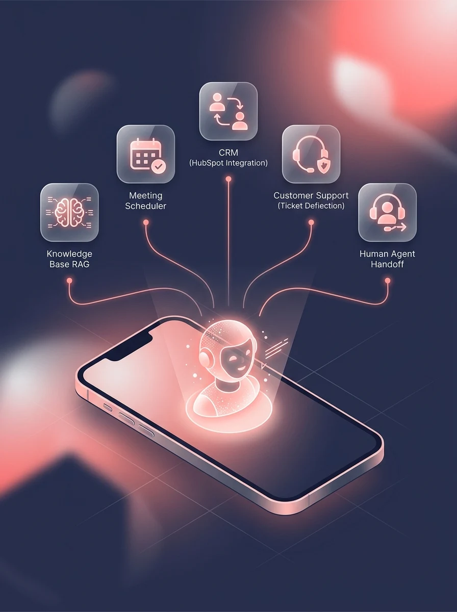 AI Chat Agent Mobile Architecture & System Nodes