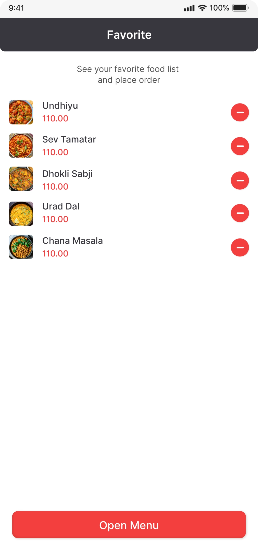 Food Menu